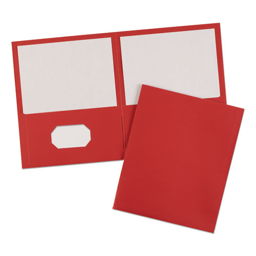 Picture of Two-Pocket Folder, 40-Sheet Capacity, Red, 25/Box