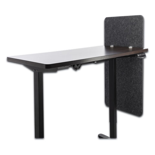 Picture of Desk Modesty Adjustable Height Desk Screen Cubicle Divider and Privacy Partition, 23.5 x 1 x 36, Polyester, Ash