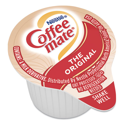 Picture of Liquid Coffee Creamer, Original, 0.38 oz Mini Cups, 50/Box, 4 Boxes/Carton, 200 Total/Carton