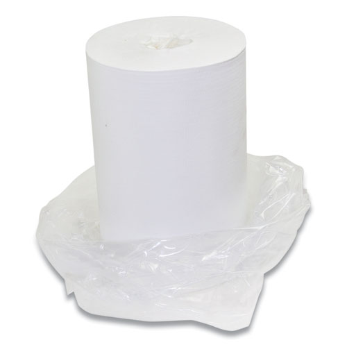 Picture of Easy Task A100 Wiper, Center-Pull, 1-Ply, 10 x 12, White, 275 Sheets/Roll with Zipper Bag, 6 Rolls/Carton