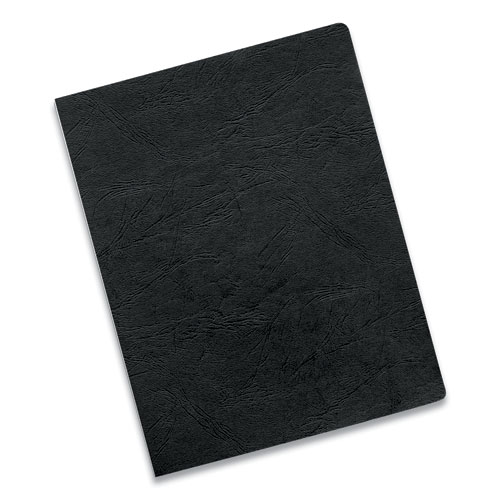Picture of Executive Leather-Like Presentation Cover, Plastic, Round Corners, 11.25 x 8.75, Black, 200/Pack