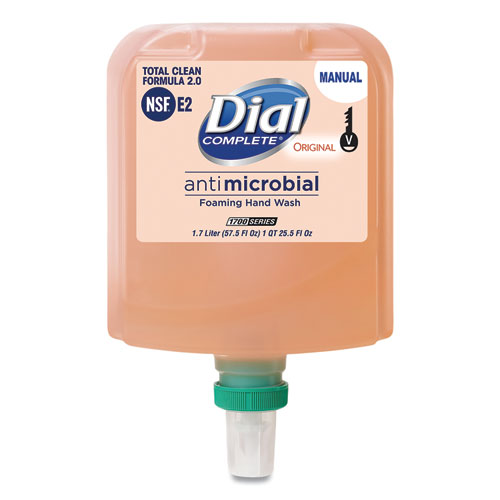 Antibacterial+Foaming+Hand+Wash+Refill+For+Dial+1700+V+Dispenser%2C+Original%2C+1.7+L