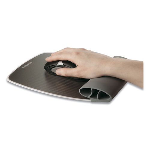 Picture of I-Spire Wrist Rocker Mouse Pad with Wrist Rest, 7.81 x 10, Gray