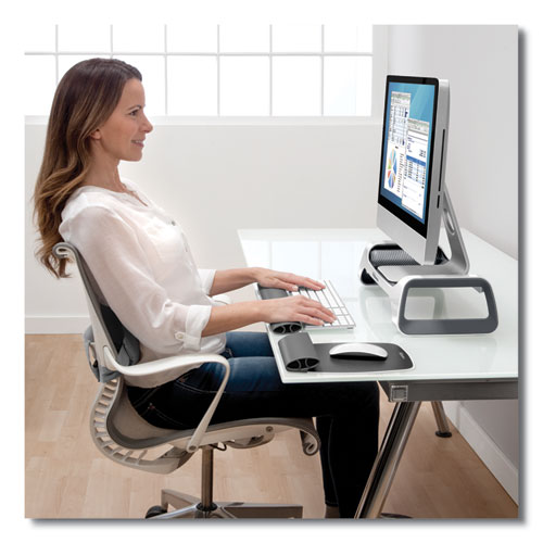 Picture of I-Spire Wrist Rocker Mouse Pad with Wrist Rest, 7.81 x 10, Gray