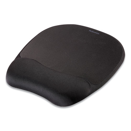Picture of Mouse Pad w/Wrist Rest, Nonskid Back, 7 15/16 x 9 1/4, Black