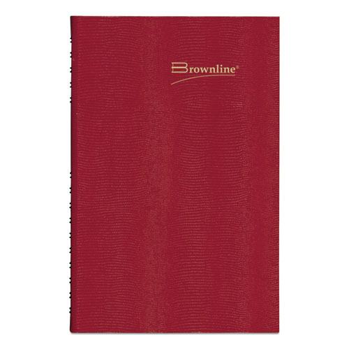 Picture of CoilPro Daily Planner, 10 x 7.88, Red Cover, 12-Month (Jan to Dec): 2025