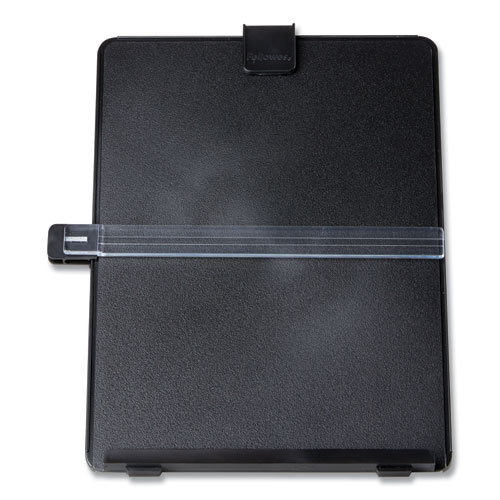 Non-Magnetic+Letter-Size+Desktop+Copyholder%2C+125+Sheet+Capacity%2C+Plastic%2C+Black