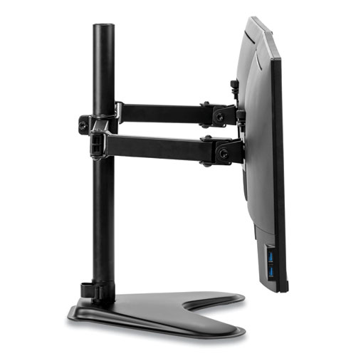 Picture of Professional Series Freestanding Dual Horizontal Monitor Arm, For 30" Monitors, 35.75" x 11" x 18.25", Black, Supports 17 lb