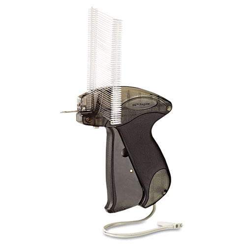 Picture of SG Tag Attacher Gun Kit with 500 Fasteners/Tags, 2" Tagger Tail Fasteners, Smoke