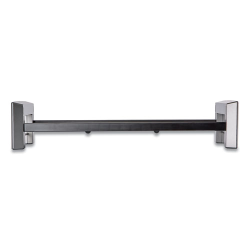 Picture of Professional Series Flat Panel Workstation, 25.88" x 11.5" x 2.5" to 4.5", Black/Silver, Supports 40 lbs