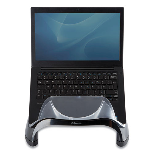 Picture of Smart Suites Laptop Riser with USB, 13.13" x 10.63" x 7.5", Black/Clear