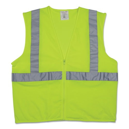Picture of Zipper Safety Vest, X-Large, Hi-Viz Lime Yellow