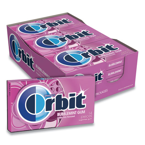 Picture of Sugar-Free Chewing Gum, Bubblemint, 12/Box