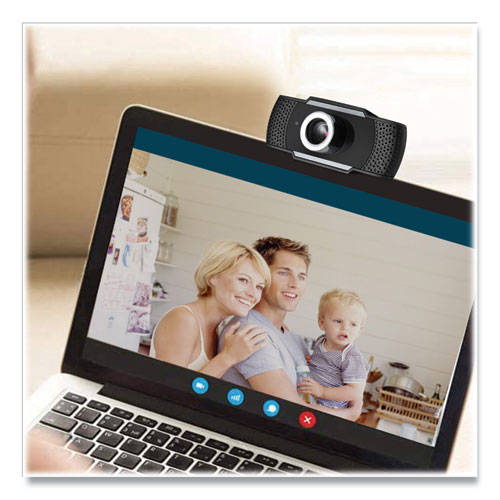 Picture of CyberTrack H4 1080P HD USB Manual Focus Webcam with Microphone, 1920 Pixels x 1080 Pixels, 2.1 Mpixels, Black