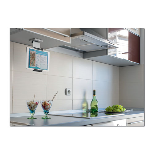 Picture of Mountable Tablet Holder, Silver/Charcoal Gray