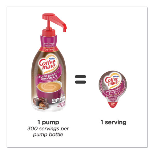 Picture of Liquid Creamer Pump Bottle, Salted Caramel Chocolate, 1.5 Liter