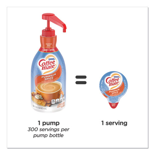 Picture of Liquid Coffee Creamer, Pumpkin Spice, 1.5 L Pump Bottle, 2/Carton