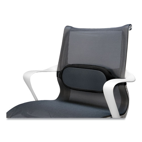 Picture of I-Spire Series Lumbar Cushion, 14 x 3 x 6, Gray/Black