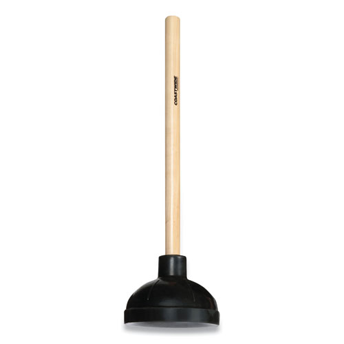 Picture of Toilet Plunger, 20" Wood Handle, Black