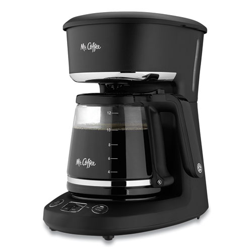 Picture of 12-Cup Automatic Coffee Maker, Black/Chrome