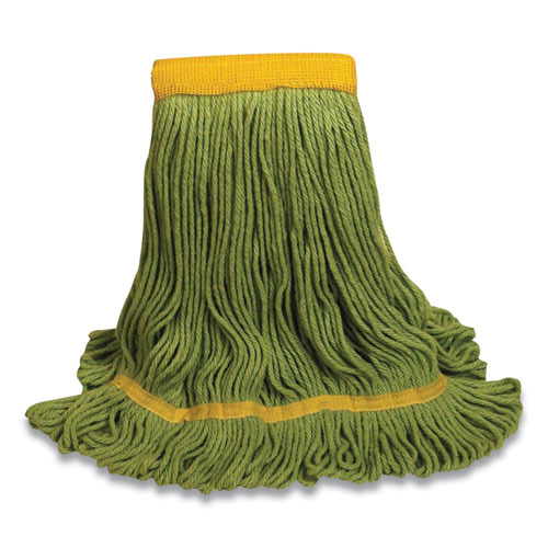 Picture of 1400 Series Mop Head, Cotton/Rayon/Synthetic Blend, Medium, 5" Headband, Green