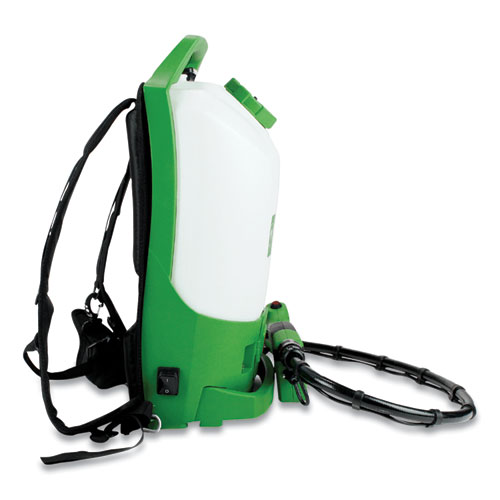 Picture of Professional Cordless Electrostatic Backpack Sprayer, 2.25 gal, 0.65" x 48" Hose, Green/Translucent White/Black