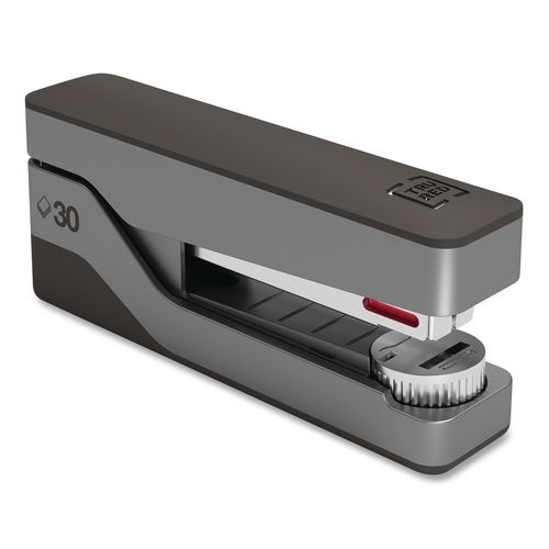 Picture of Premium Desktop Half Strip Stapler, 30-Sheet Capacity, Gray/Black