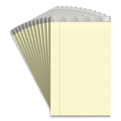 Picture of Notepads, Wide/Legal Rule, (50) Canary Yellow 8.5 x 14 Sheets, 12/Pack