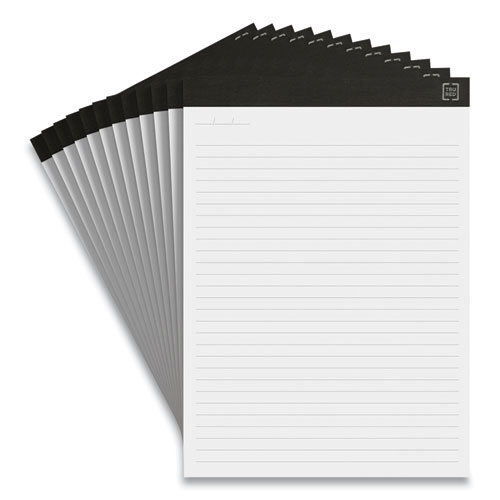 Picture of Notepads, Wide/Legal Rule, (50) White 8.5 x 11.75 Sheets, 12/Pack