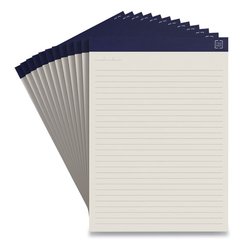 Picture of Notepads, Wide/Legal Rule, 50 Ivory 8.5 x 11.75 Sheets, 12/Pack