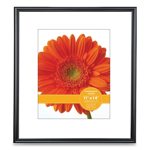 Picture of Plastic Poster Frame with Mat, 8 x 10 Insert, Black