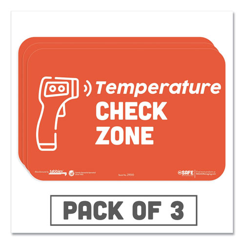 BeSafe+Messaging+Education+Wall+Signs%2C+9+x+6%2C++%26quot%3BTemperature+Check+Zone%26quot%3B%2C+3%2FPack