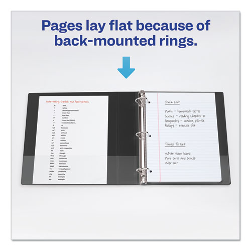 Picture of Durable View Binder with DuraHinge and Slant Rings, 3 Rings, 1" Capacity, 11 x 8.5, Aqua