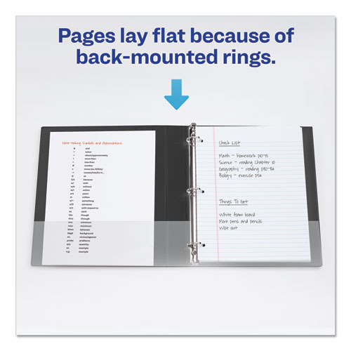 Picture of Durable Non-View Binder with DuraHinge and Slant Rings, 3 Rings, 1" Capacity, 11 x 8.5, Green