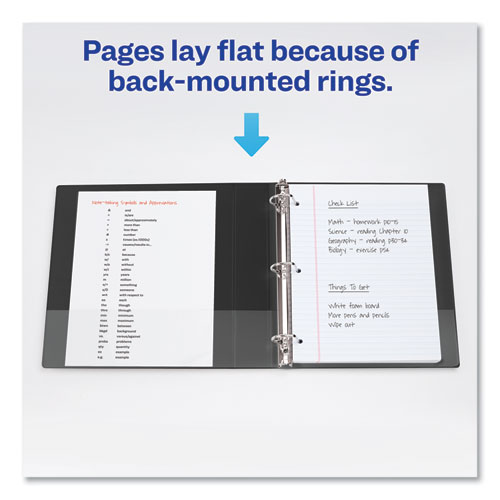 Picture of Durable Non-View Binder with DuraHinge and Slant Rings, 3 Rings, 1.5" Capacity, 11 x 8.5, Green