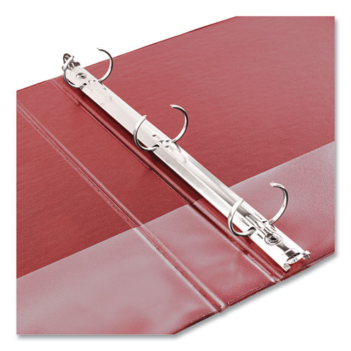 Picture of Economy Non-View Binder with Round Rings, 3 Rings, 1" Capacity, 11 x 8.5, Red, (3310)