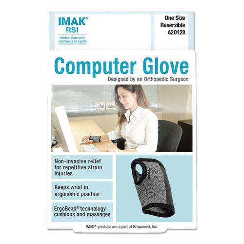 Picture of Computer Glove, Fits Left Hand/Right Hand, Black