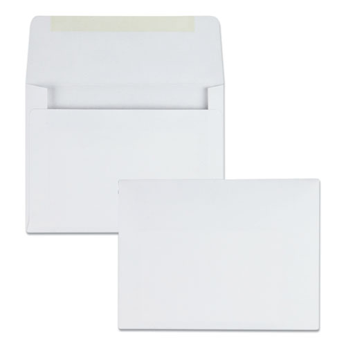 Picture of Greeting Card/Invitation Envelope, A-2, Square Flap, Gummed Closure, 4.38 x 5.75, White, 500/Box