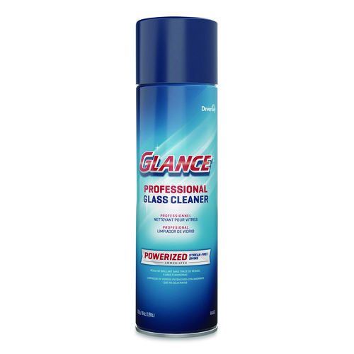 Picture of Glance Powerized Glass and Surface Cleaner, Ammonia Scent, 19 oz Aerosol Spray, 12/Carton