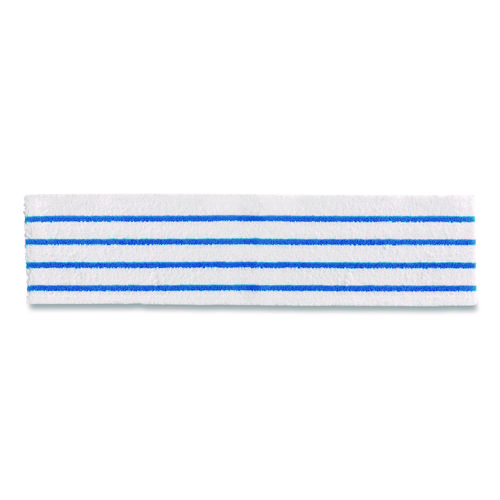 Picture of Disposable Microfiber Pad, 4.75 x 19, White/Blue Stripes, 50/Pack, 3 Packs/Carton