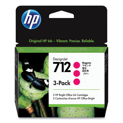 Picture of HP 712, (3ED78A) 3-Pack Magenta Original Ink Cartridges