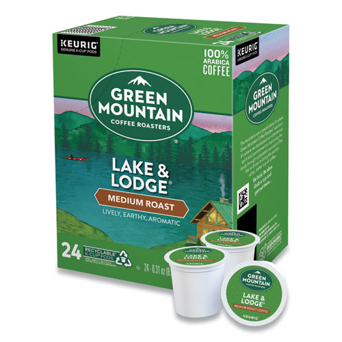 Picture of Lake and Lodge Coffee K-Cups, Medium Roast, 96/Carton