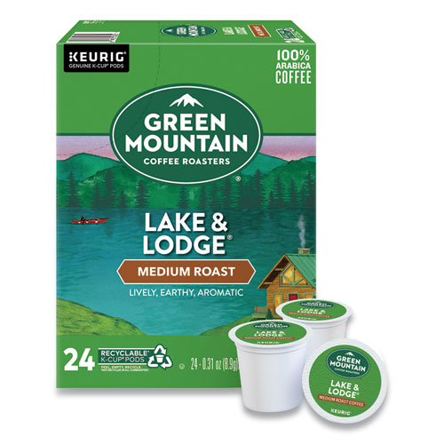 Picture of Lake and Lodge Coffee K-Cups, Medium Roast, 96/Carton