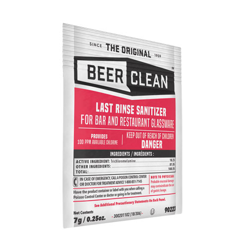 Picture of Beer Clean Last Rinse Glass Sanitizer, Powder, 0.25 oz Packet, 100/Carton