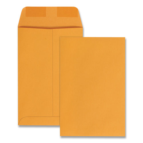 Picture of Catalog Envelope, 28 lb Bond Weight Kraft, #1, Square Flap, Gummed Closure, 6 x 9, Brown Kraft, 100/Box
