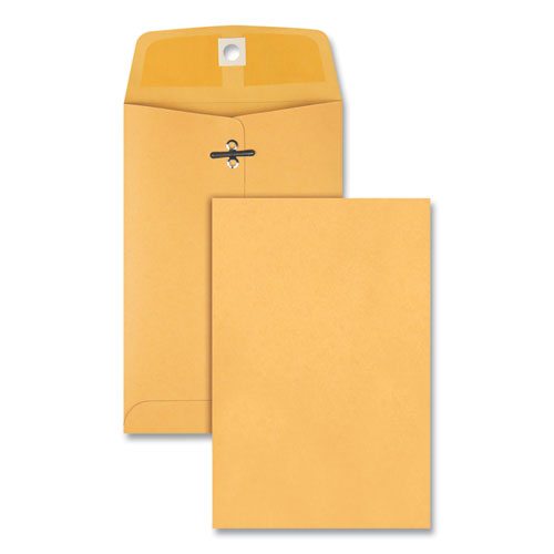Picture of Clasp Envelope, 28 lb Bond Weight Kraft, #35, Square Flap, Clasp/Gummed Closure, 5 x 7.5, Brown Kraft, 100/Box