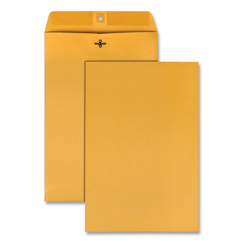 Picture of Clasp Envelope, 28 lb Bond Weight Kraft, #98, Square Flap, Clasp/Gummed Closure, 10 x 15, Brown Kraft, 100/Box