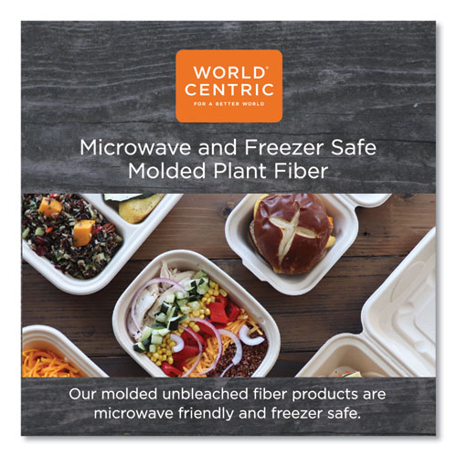 Picture of Fiber Trays, 1-Compartment, 8.3 x 4.9 x 0.7, Natural, Paper, 500/Carton