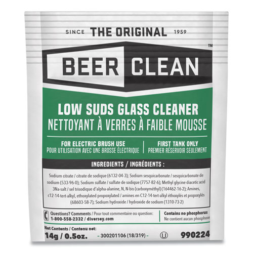 Picture of Beer Clean Glass Cleaner, Powder, 0.5 oz Packet, 100/Carton
