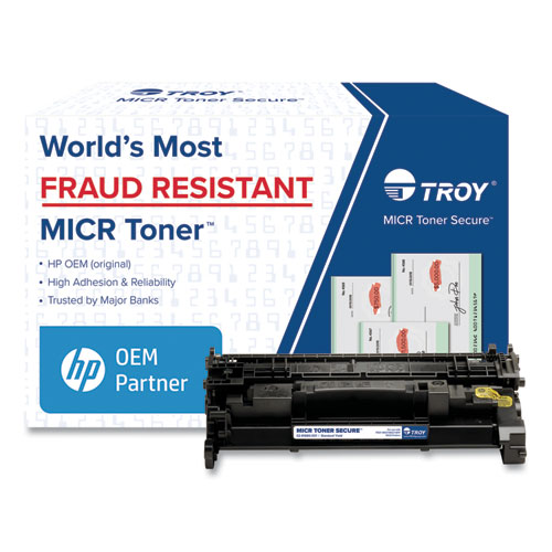 Picture of 0281680001 289A MICR Toner Secure, Alternative for HP CF289A, Black